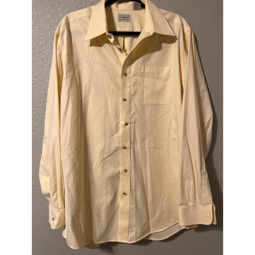 L.L. Bean means button in front shirt